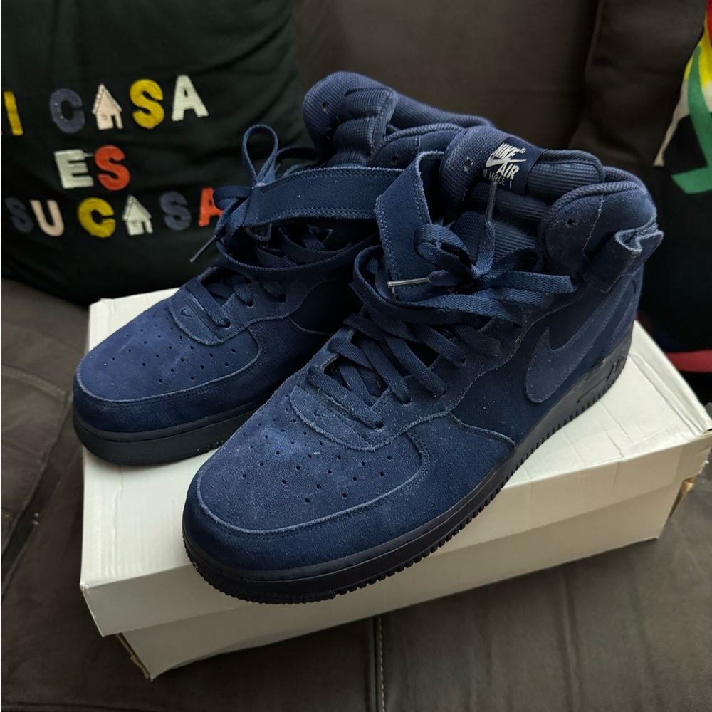 Nike Af1 Mid Sz 13 Binary Blue